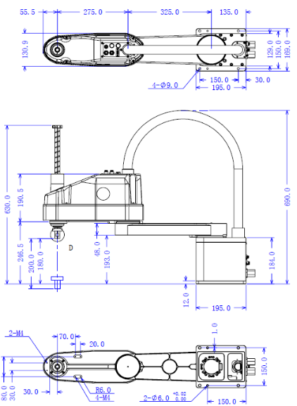 四轴机器人 BR-LS6-602